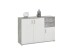 Schubkastenkommode >ALBI 2< in Beton LA-weiß - 120,5x83x35cm (BxHxT)