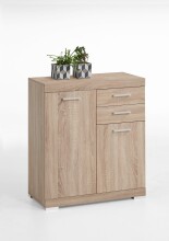 Kommode >BRISTOL 2< in Eiche Dekor - 80x89,9x34,9cm...