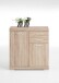 Kommode >BRISTOL 2< in Eiche Dekor - 80x89,9x34,9cm (BxHxT)