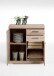 Kommode >BRISTOL 2< in Eiche Dekor - 80x89,9x34,9cm (BxHxT)