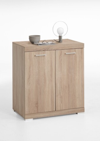 Kommode >BRISTOL 1 XL< in Eiche Dekor - 80x89,9x49,9cm (BxHxT)