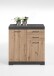 Kommode >BRISTOL 2 XL< in Matera-Artisan Eiche - 80x89,9x49,9cm (BxHxT)