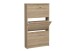 Schuhregal >STEP 3< in Eiche Dekor - 58,5x104,5x17cm (BxHxT)