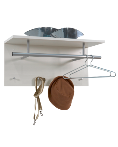 Wandgarderobe >SPOT< in weiß - 72x34,5x29,3cm (BxHxT)