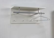 Wandgarderobe >SPOT< in weiß - 72x34,5x29,3cm (BxHxT)