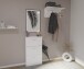 Wandgarderobe >SPOT< in weiß - 72x34,5x29,3cm (BxHxT)