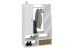 Garderobenschrank >AUMA 1< in weiß - 105x151,3x39,7cm (BxHxT)
