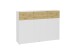 Kommode >BELM 4< in Brillantweiß-Artisan Eiche - 163x115x42cm (BxHxT)