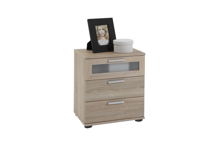 Nachttisch >JACK 2< in Eiche Dekor - 45x53,5x38cm (BxHxT)
