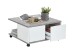 Couchtisch >TWIN 1< in Beton LA-weiß Edelglanz - 70x36x70cm (BxHxT)