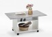 Couchtisch >AZUR< in weiß-Beton LA - 100x44x60cm (BxHxT)