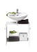 Waschbeckenunterschrank >MARBELLA 101< in weiß - 63,7x55x28,1cm (BxHxT)