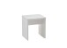 Hocker >SCHMINKI 2< in weiß Edelglanz - 40x44,2x35cm (BxHxT)