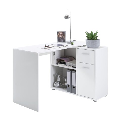 Schreibtisch >ALBRECHT 1< in weiß - 83x74x117cm (BxHxT)