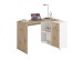 Schreibtisch >ALBRECHT 1< in Artisan Eiche Dekor-weiß - 83x74x117cm (BxHxT)