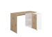 Schreibtisch >ALBRECHT 1< in Artisan Eiche Dekor-weiß - 83x74x117cm (BxHxT)