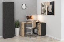 Schreibtisch >ALBRECHT 1< in Viking Eiche - Matera - 83x74x117cm (BxHxT)