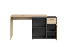Schreibtisch >ALBRECHT 1< in Viking Eiche - Matera - 83x74x117cm (BxHxT)