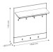Wandgarderobe >GRANO< 7 Haken, Ablage, Stange, Viking Eiche Dekor - 93x101x32,5 (BxHxT)