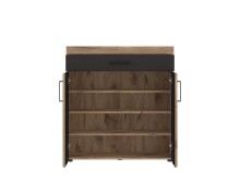 Garderoben-Set >Grano< (4-teilig) Viking Eiche Dekor - 188x195x38 (BxHxT)