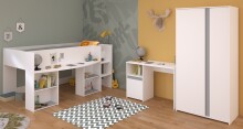 Jugendzimmer-Set >Pirouette 13< (3-teilig) Weiss /...