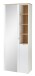Garderoben-Set >Bari< (3-teilig) weiss matt / Eiche - 158x202x38cm (BxHxT)