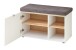 Garderoben-Set >Bari< (2-teilig) weiss matt / Eiche - 78x200x38cm (BxHxT)