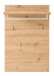 Garderoben-Set >Bari< (2-teilig) weiss matt / Eiche - 78x200x38cm (BxHxT)
