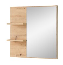 Garderoben-Set >Bari< (2-teilig) Schilfgrün / Eiche - 78x190x38cm (BxHxT)
