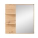 Garderoben-Set >Bari< (2-teilig) weiss matt / Eiche - 78x190x38cm (BxHxT)