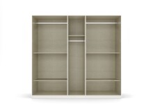 Drehtürenschrank >Ticao< 2 Schübe, 3...