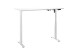 Schreibtisch >Ben< höhenverstellbar bis 117cm, weiss - 160x74/117x77cm (BxHxT)
