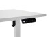 Schreibtisch >Ben< höhenverstellbar bis 117cm, weiss - 160x74/117x77cm (BxHxT)