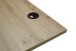 Schreibtisch >Ben< höhenverstellbar, Eiche Dekor / schwarz - 160x74/117x77cm (BxHxT)