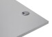 Eckschreibtisch >Ben< höhenverstellbar, weiss / silber - 180x74/117x177cm (BxHxT)