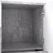 Sideboard >Skive< 4 Schubladen, 2 Türen, in Betonoptik / weiss - 124,9x95,9x41,3cm B/H/T