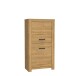 Highboard >HAVANNA< 2 Türen, in Alteiche Dekor - 77x143,7x42,2cm (BxHxT)
