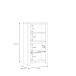 Highboard >HAVANNA< 2 Türen, in Alteiche Dekor - 77x143,7x42,2cm (BxHxT)