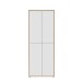 Schuhschrank >Alanna< 4 Türen, Secret grey / Artisan Eiche Dekor - 74,5x191,9x34,9 (B/H/T)