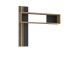 Wandregal >JOAKIMIS< Lamelle, Mauvella Eiche Dekor / Schwarz - 130x120x21,9cm (BxHxT)