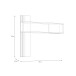Wandregal >JOAKIMIS< Lamelle, Mauvella Eiche Dekor / Schwarz - 130x120x21,9cm (BxHxT)