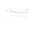 Wandboard >HAYATO< in Alpenfichte Dekor / Schwarz - 154x35,4x21,9cm (BxHxT)