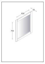 Badezimmer-Set >WZ-0800< (5-teilig) Fichte massiv weiss - 155x190x40 (BxHxT)
