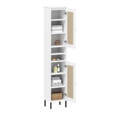 Badezimmer-Set >WZ-0800< (5-teilig) Fichte massiv weiss - 155x190x40 (BxHxT)