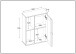 Badezimmer-Set >WZ-0800< (5-teilig) Fichte massiv schwarz - 155x190x40 (BxHxT)