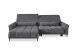 Wohnlandschaft >Wolve< Kopfteilverstellungen, 2 Kissen, Cord grau - 277x108x179cm (BxHxT)