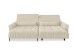 Wohnlandschaft >Wolve< elektr. Sitzverstellung, 2 Kissen, Cord beige - 277x108x179cm (BxHxT)