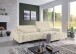 Wohnlandschaft >Wolve< elektr. Sitzverstellung, 2 Kissen, Cord beige - 277x108x179cm (BxHxT)