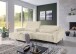Wohnlandschaft >Wolve< elektr. Sitzverstellung, 2 Kissen, Cord creme - 277x108x179cm (BxHxT)