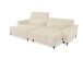Wohnlandschaft >Wolve< elektr. Sitzverstellung, 2 Kissen, Cord creme - 277x108x179cm (BxHxT)